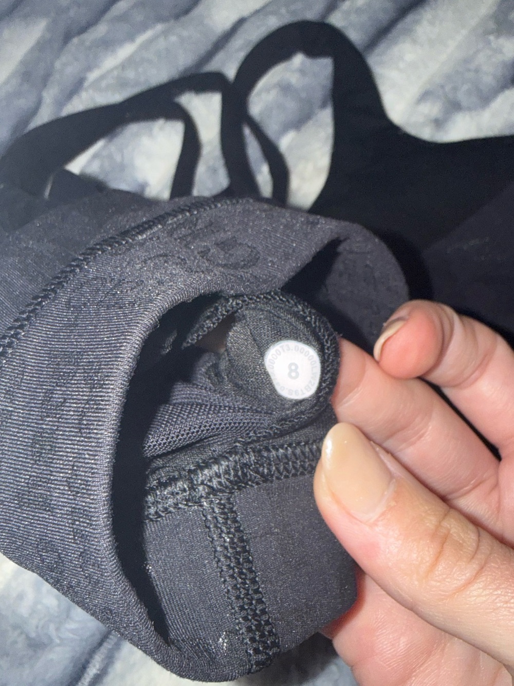 Lululemon Energy Bra Manifesto Black Foil - Picture 5 of 5